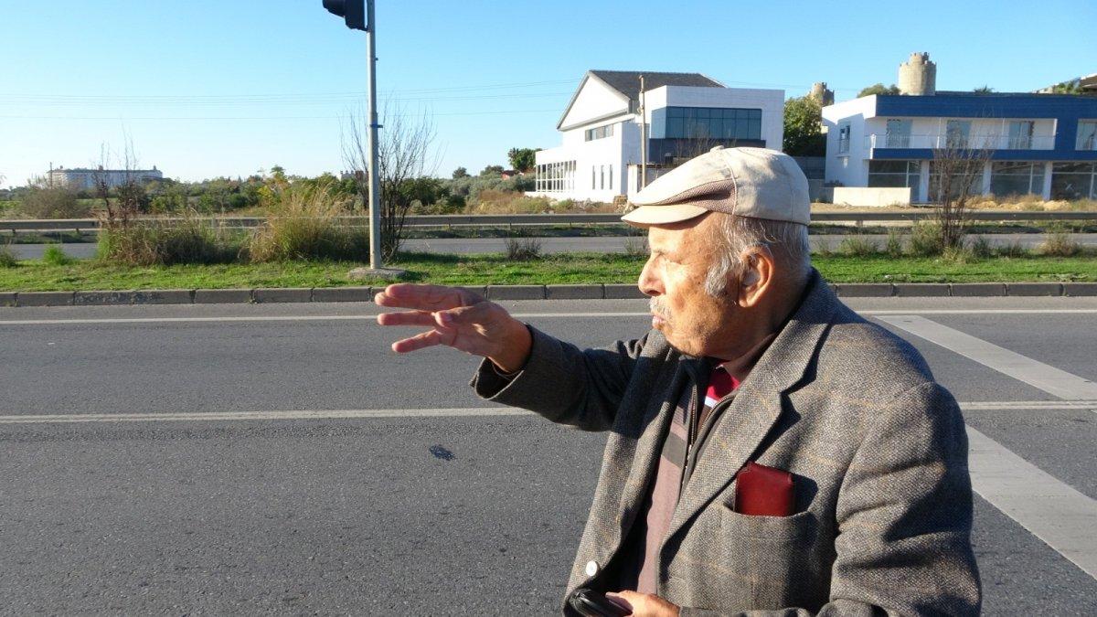 Antalya'da Ömer dede polise zor anlar yaşattı