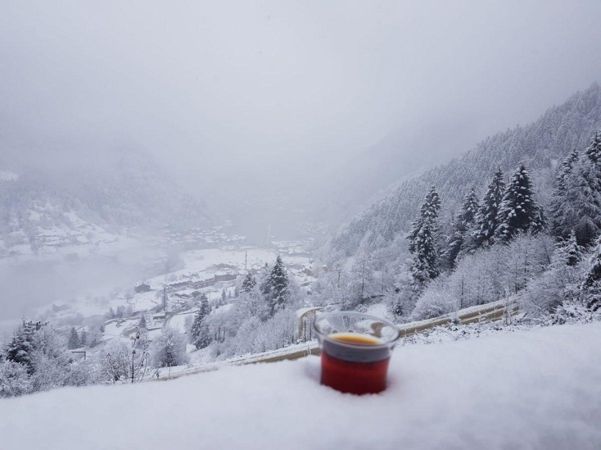 Yurttan kış manzaraları