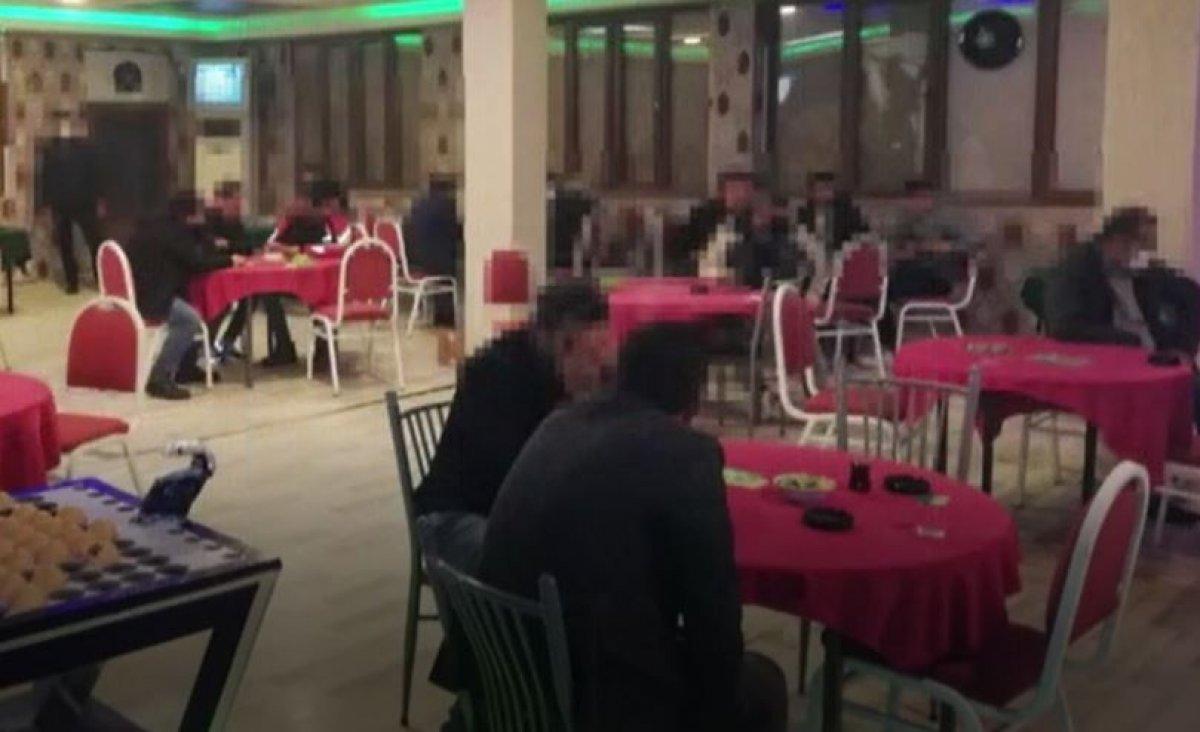 Gaziantep'te kumar oynandığı tespit edilen iş yerine baskın