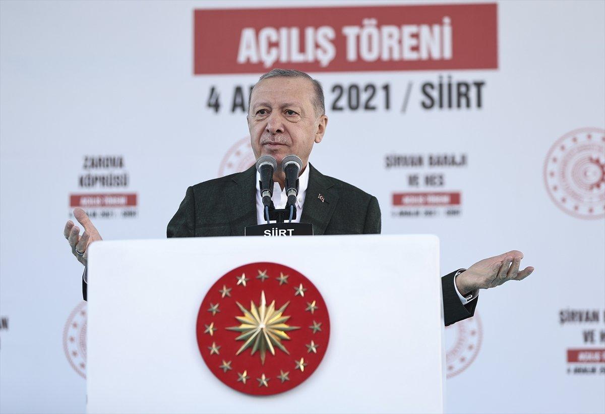 Cumhurbaşkanı Erdoğan, Siirt'te Toplu Açılış Töreni'nde konuştu