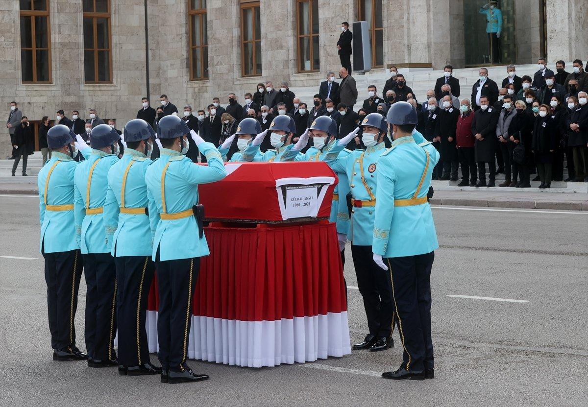 Güldal Akşit için TBMM'de cenaze töreni düzenlendi