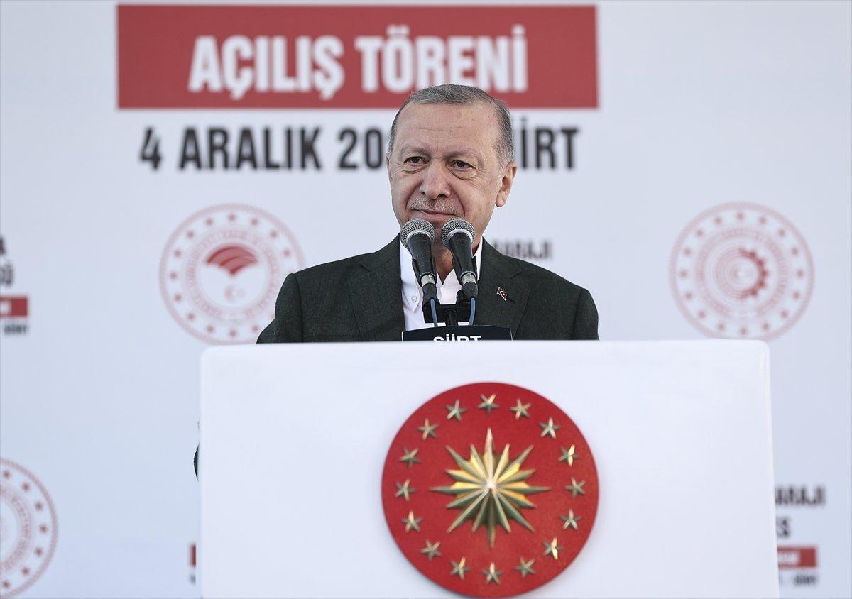 Cumhurbaşkanı Erdoğan, Siirt'te Toplu Açılış Töreni'nde konuştu