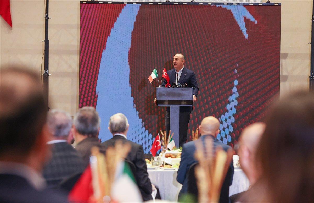 Mevlüt Çavuşoğlu: İtalya ile dış ticaretimizde tam bir denge var