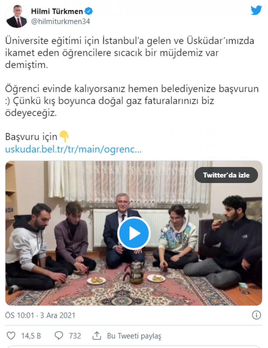 Üsküdar Belediyesi üniversiteli öğrencilere doğalgaz desteği verecek