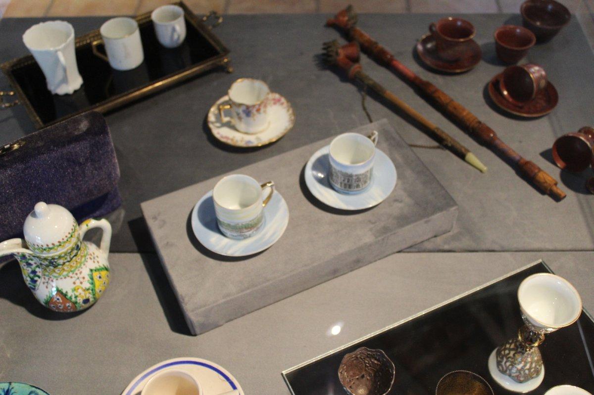 Kocaeli'de 400 yıllık Türk kahvesi fincanları sergileniyor