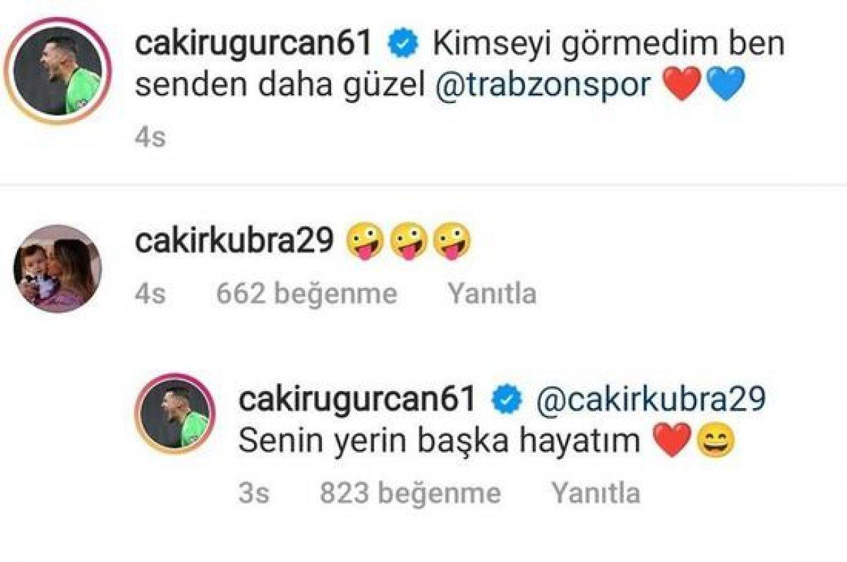 Uğurcan Çakır ve eşi Kübra Çakır'ın güldüren diyaloğu