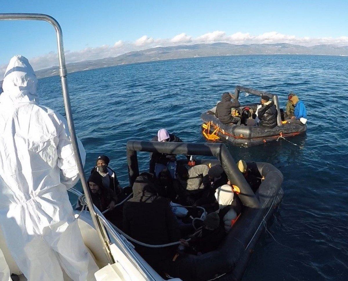 Çanakkale açıklarında 52 kaçak göçmen kurtarıldı