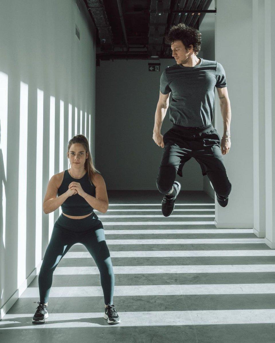 Müge Boz ve Caner Erdeniz birlikte form tutuyor