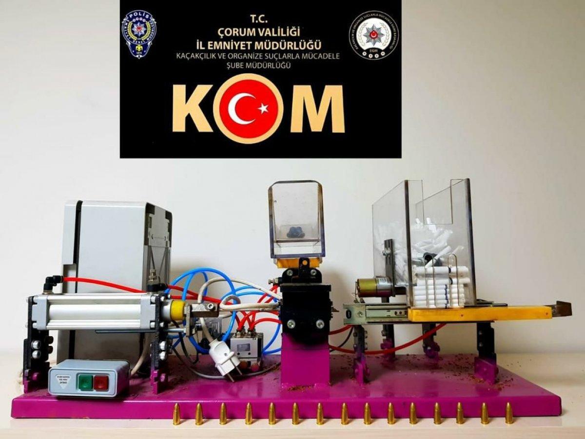 Çorum'da kaçak sigara operasyonu