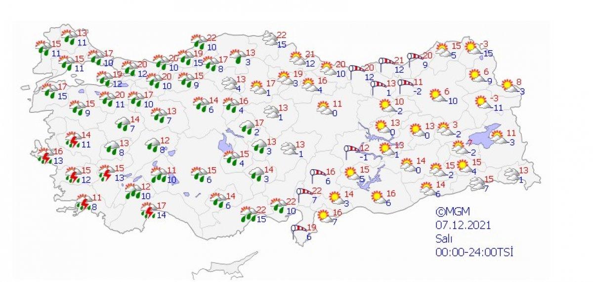 Meteorolojiden yarın için fırtına uyarısı