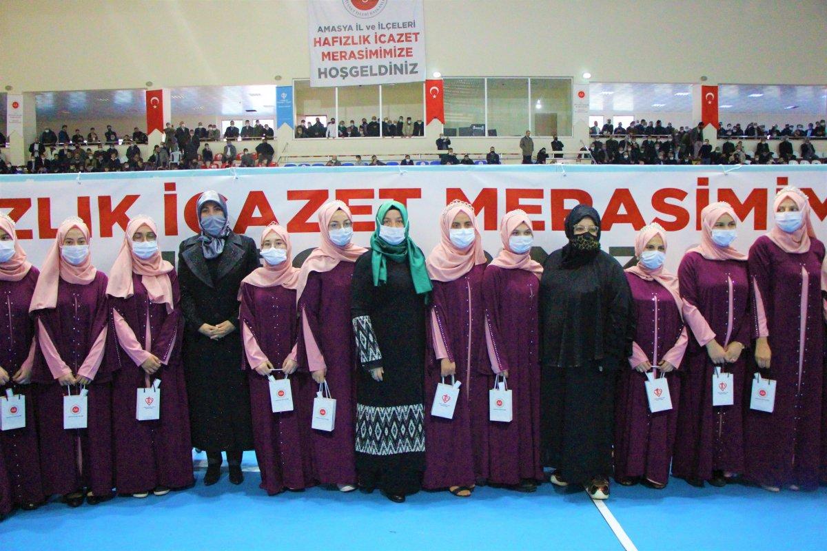 Amasya'da 500 hafıza icazet programı düzenlendi