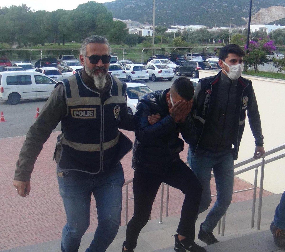 Bodrum'da bahçe kapısı çalan 2 şüpheli yakalandı