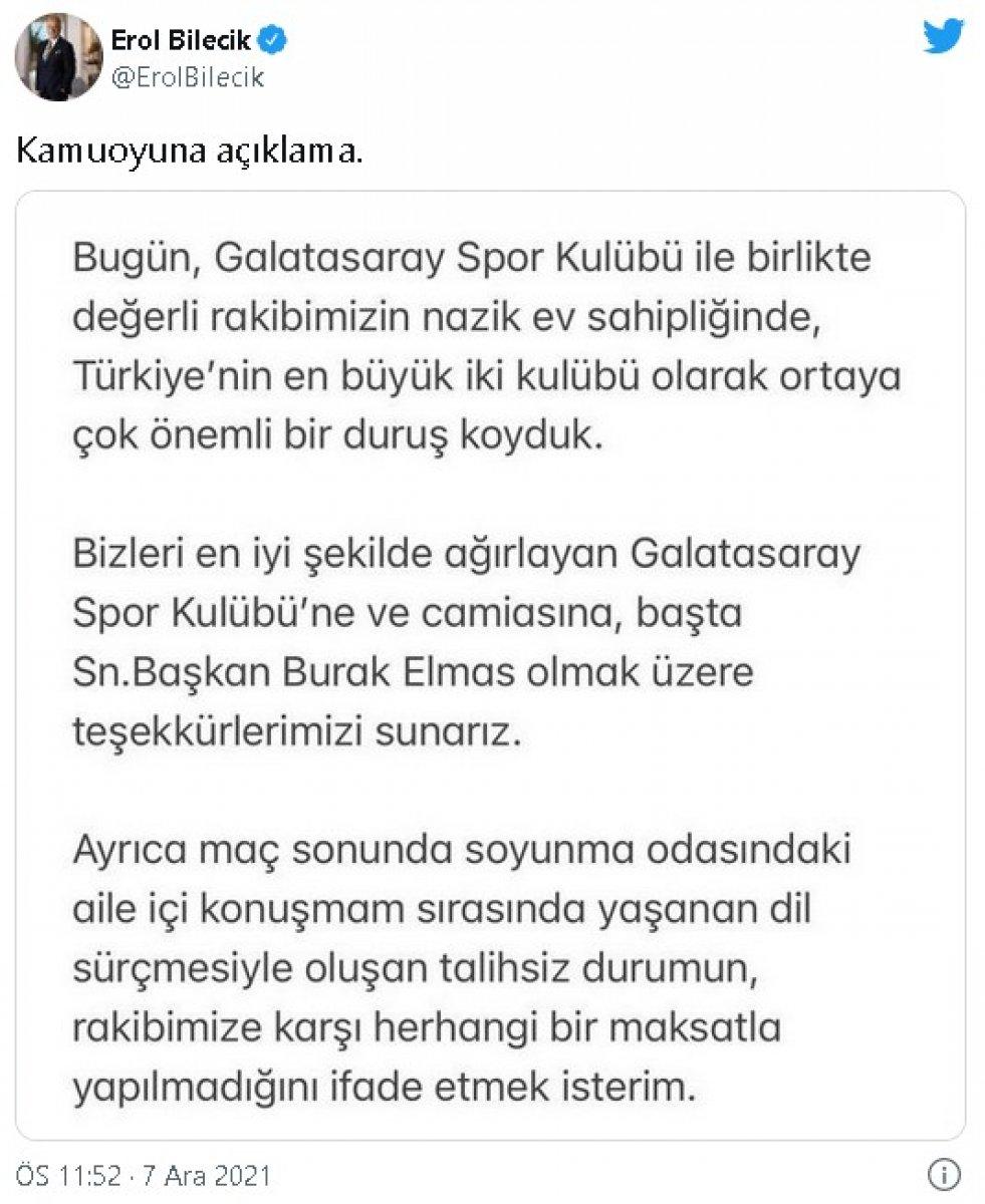 Erol Bilecik'ten kadın futbolculara: 'Cincona' 6 atmıştık siz 7 attınız