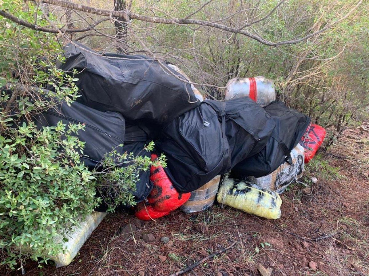 Dalaman'da 1 tonun üzerinde uyuşturucu ele geçirildi