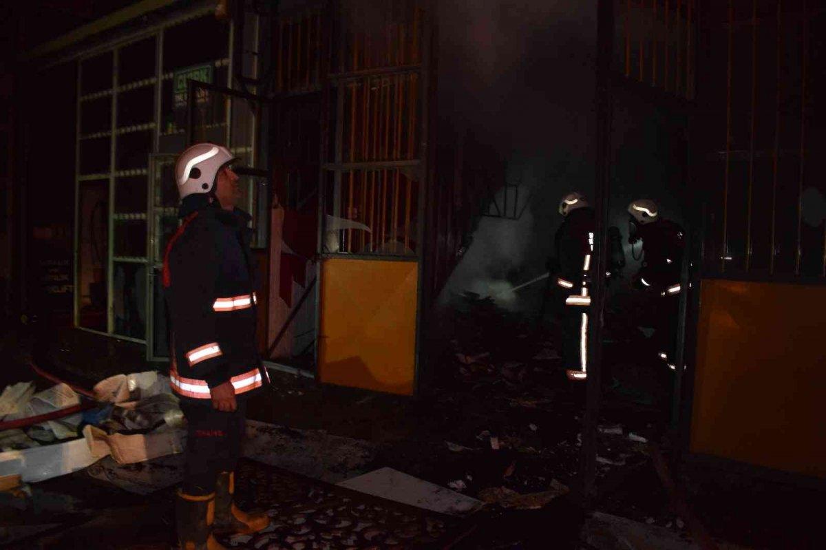 Malatya’da sanayi sitesinde yangın