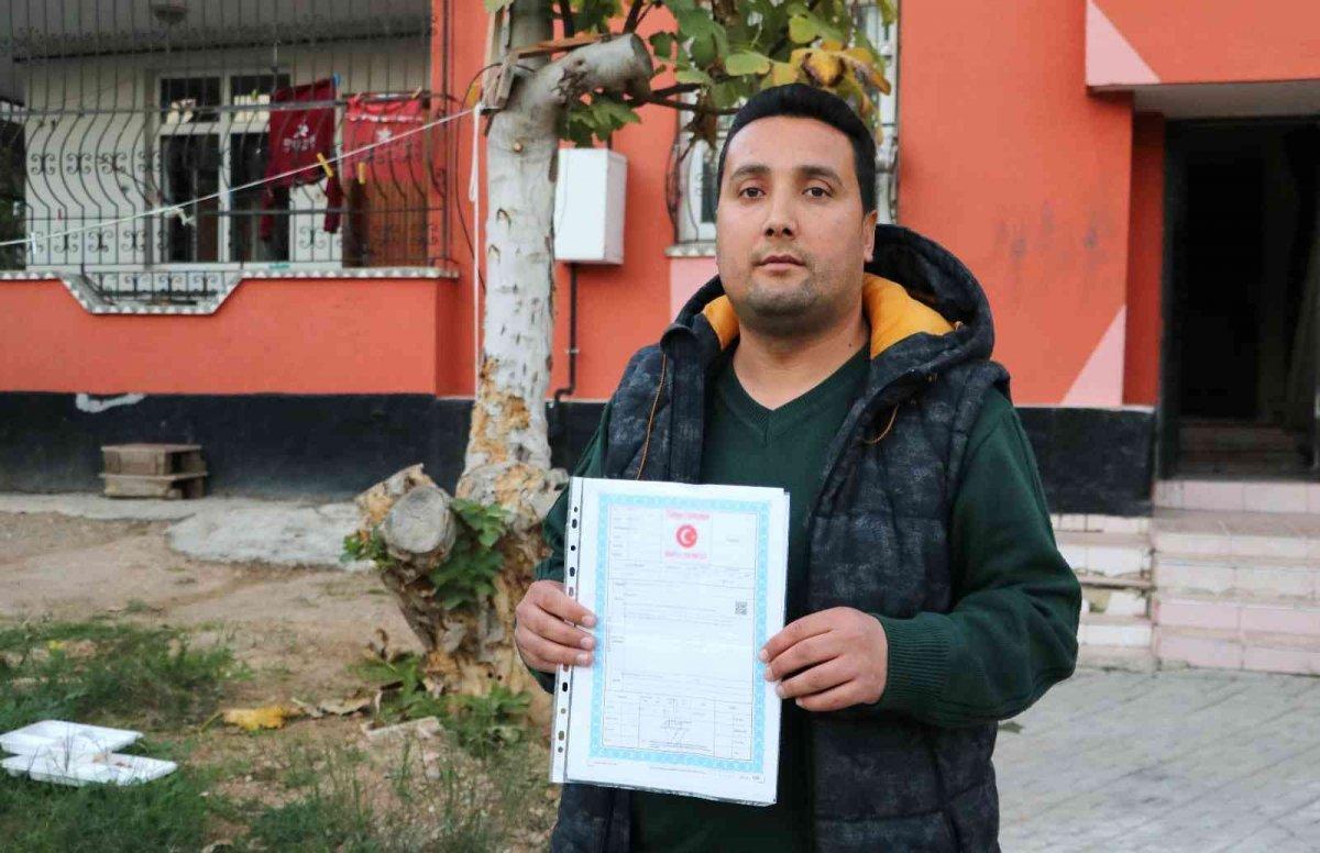 Adana'da, satın aldığı tapulu evine giremedi
