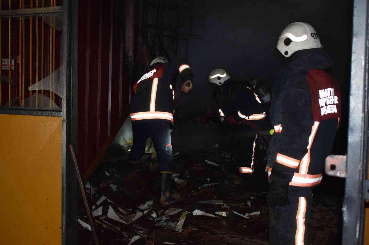 Malatya’da sanayi sitesinde yangın