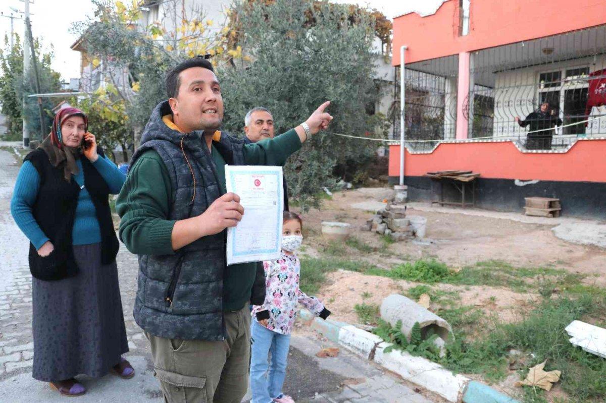 Adana'da, satın aldığı tapulu evine giremedi