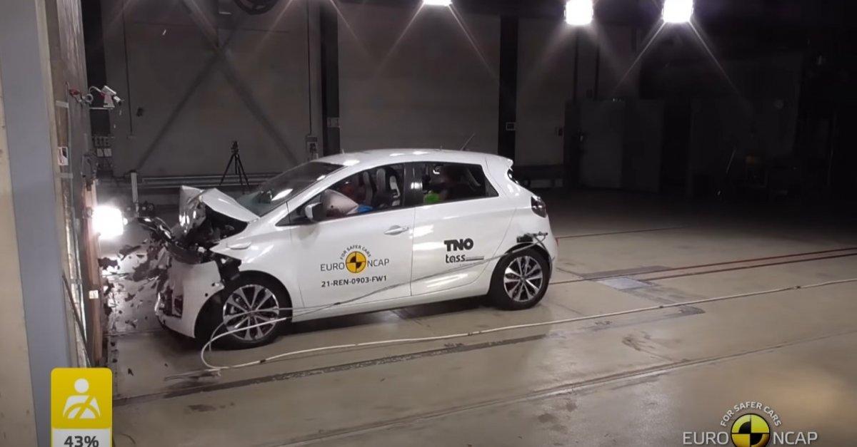 renault zoe çarpışma testi