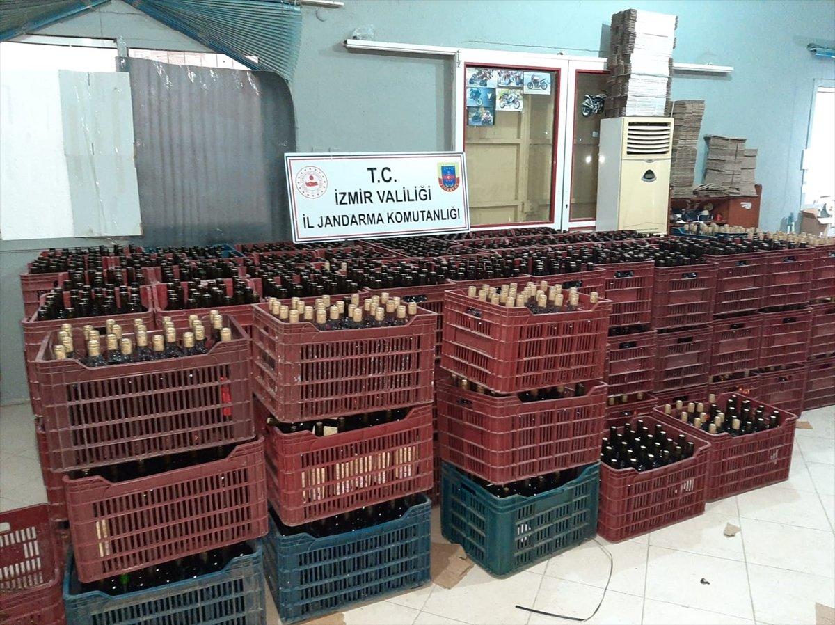 İzmir'de 6 bin litre kaçak içki ele geçirildi