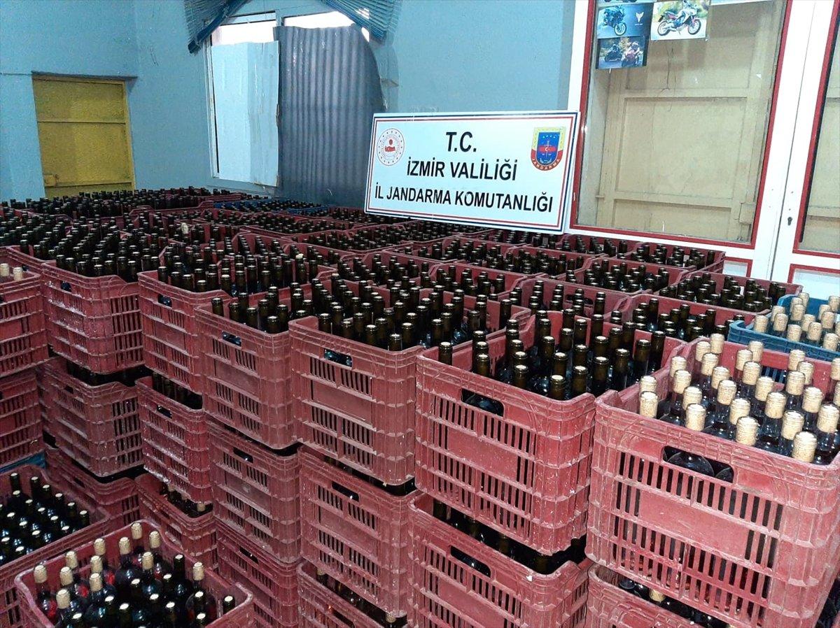 İzmir'de 6 bin litre kaçak içki ele geçirildi
