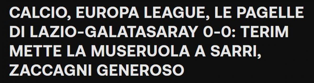 Galatasaray, İtalya basınında gündem oldu