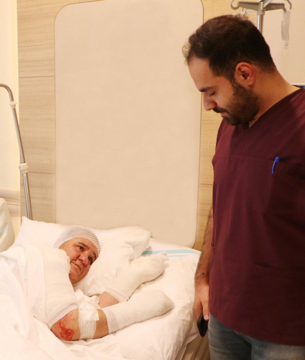 Muş’ta, ekmek pişirirken tandıra düştü