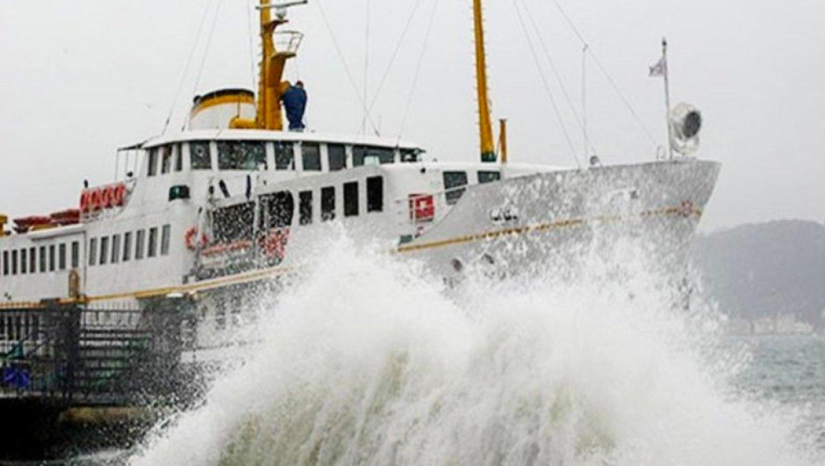 İstanbul'da bazı vapur seferleri iptal edildi