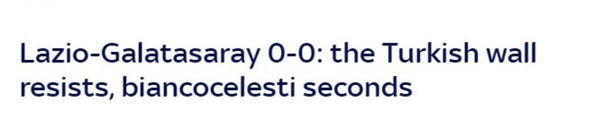 Galatasaray, İtalya basınında gündem oldu