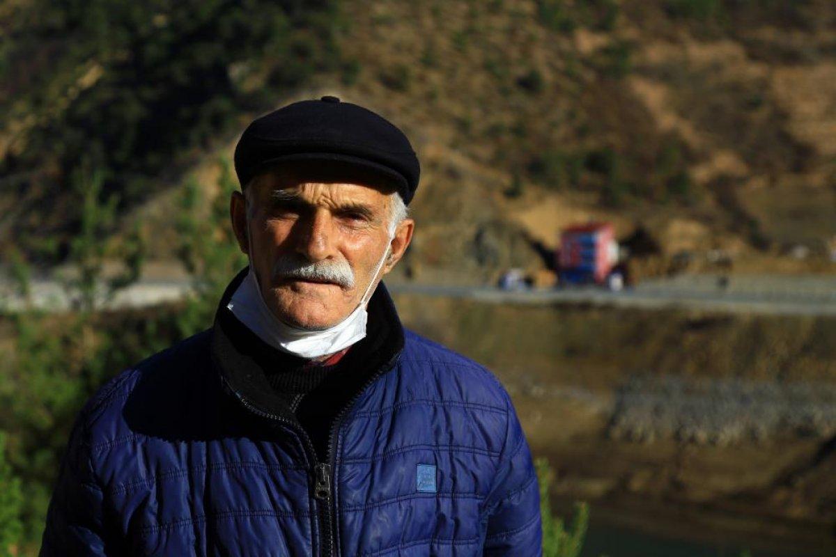 Gümüşhane Torul Baraj Gölü'nde su seviyesi çekilmeye başladı