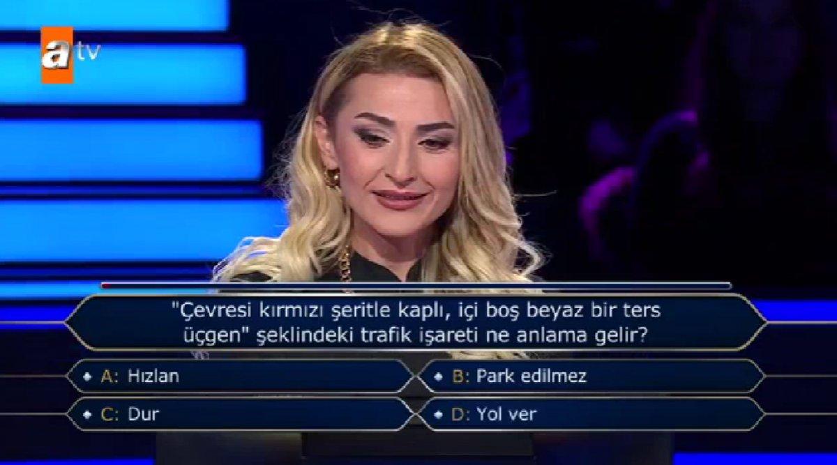 'Milyoner' yarışmasında trafik sorusunda elenen ehliyet hocası