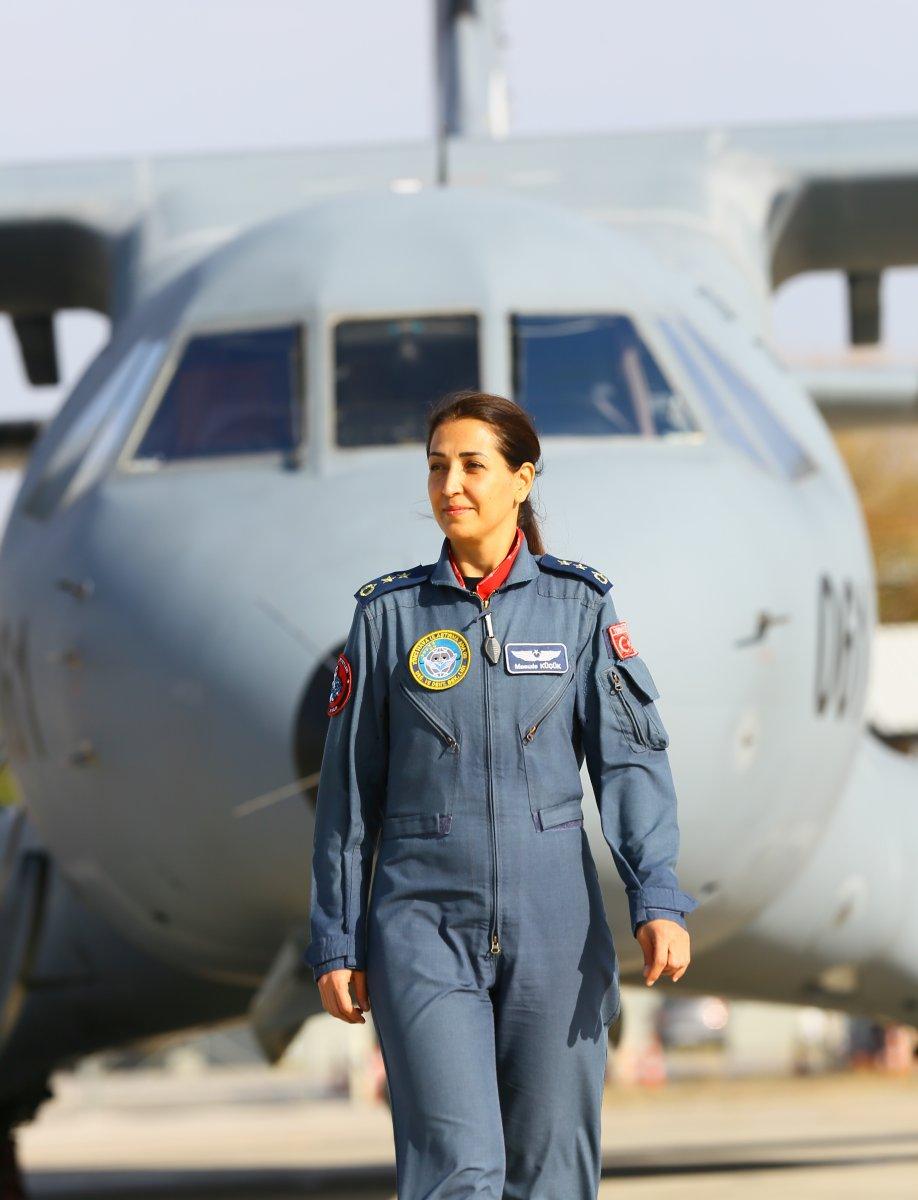 15 tonluk CASA uçağını kanatlandıran kadın pilot, TSK’nın gururu
