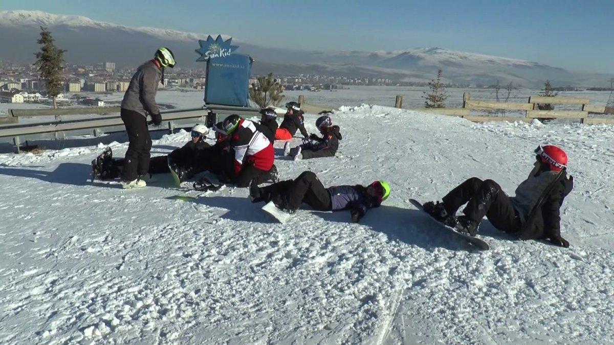 Palandöken'de hafta sonu kar keyfi yaşandı