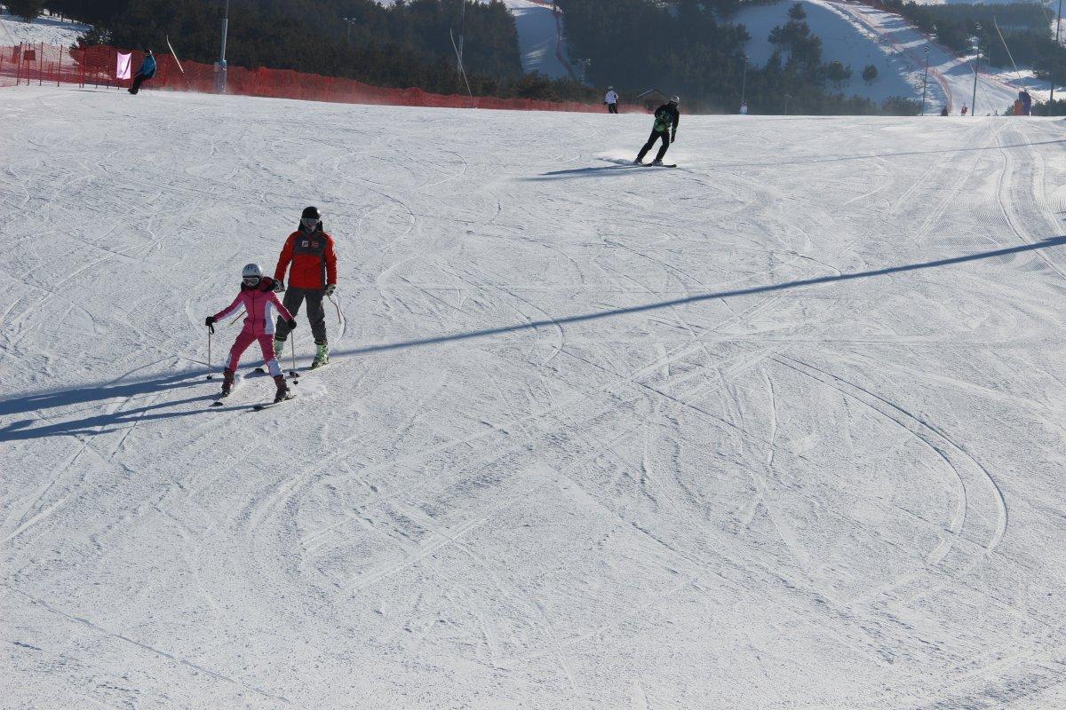 Palandöken'de hafta sonu kar keyfi yaşandı