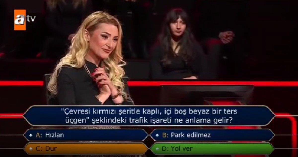 'Milyoner' yarışmasında trafik sorusunda elenen ehliyet hocası