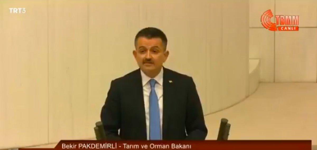 Bekir Pakdemirli: Yangınları biz çıkarmadık, söndürmek için canlar verdik