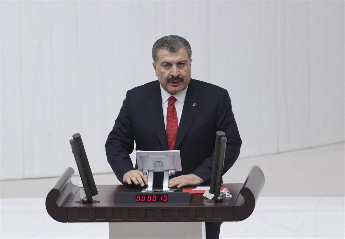 Fahrettin Koca Meclis'te açıklamalarda bulundu