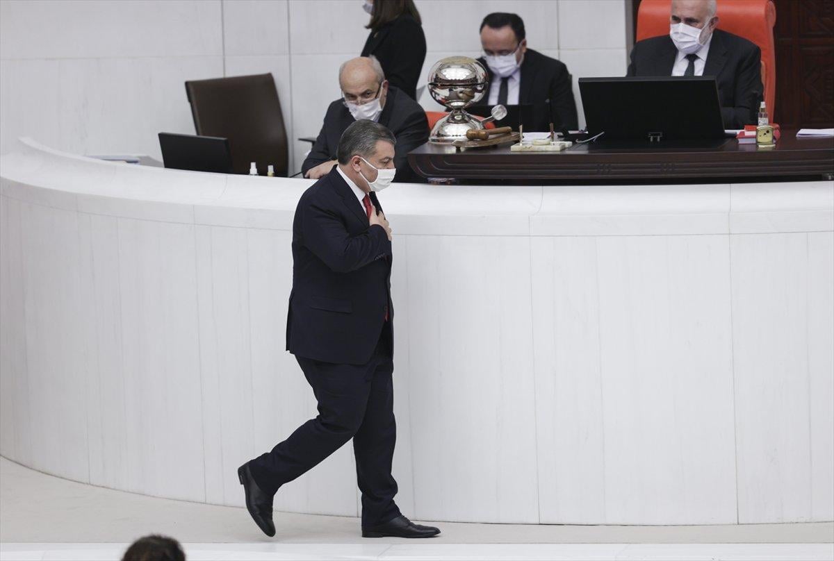 Fahrettin Koca Meclis'te açıklamalarda bulundu