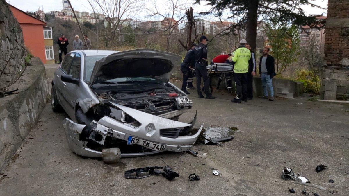 Zonguldak'ta kaza yapan oğluna babasından şaşırtan tepki