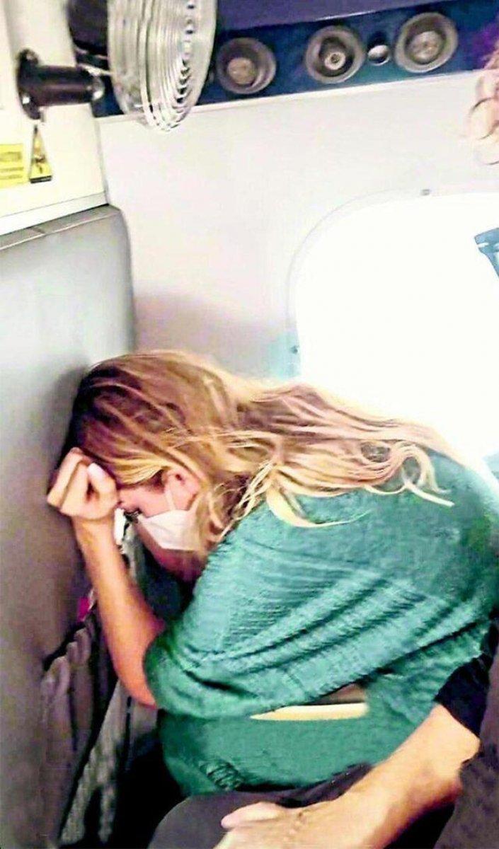 Ivana Sert'in uçakta panik anları