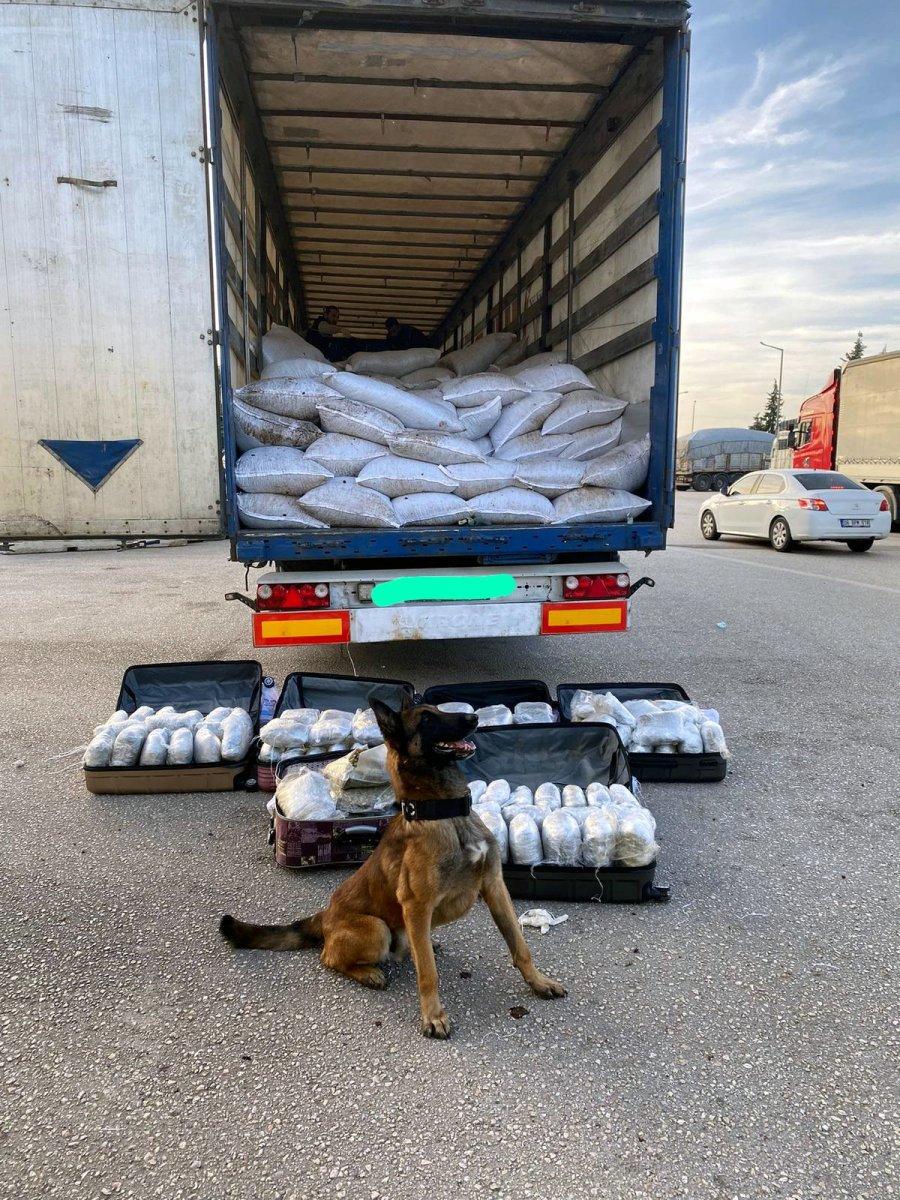 Adana’da, 65 kilo esrar ele geçirildi