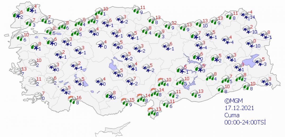 Yılbaşından önce İstanbul'a kar geliyor