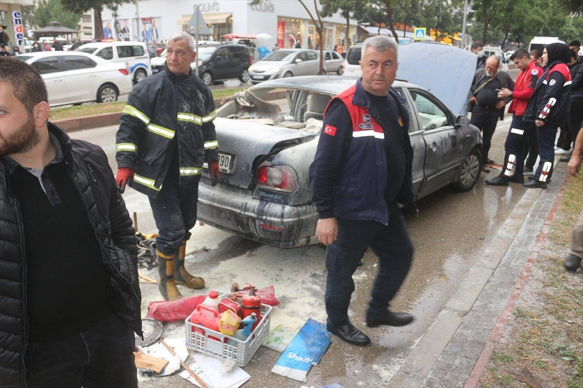Adana'da LPG'li araç patladı