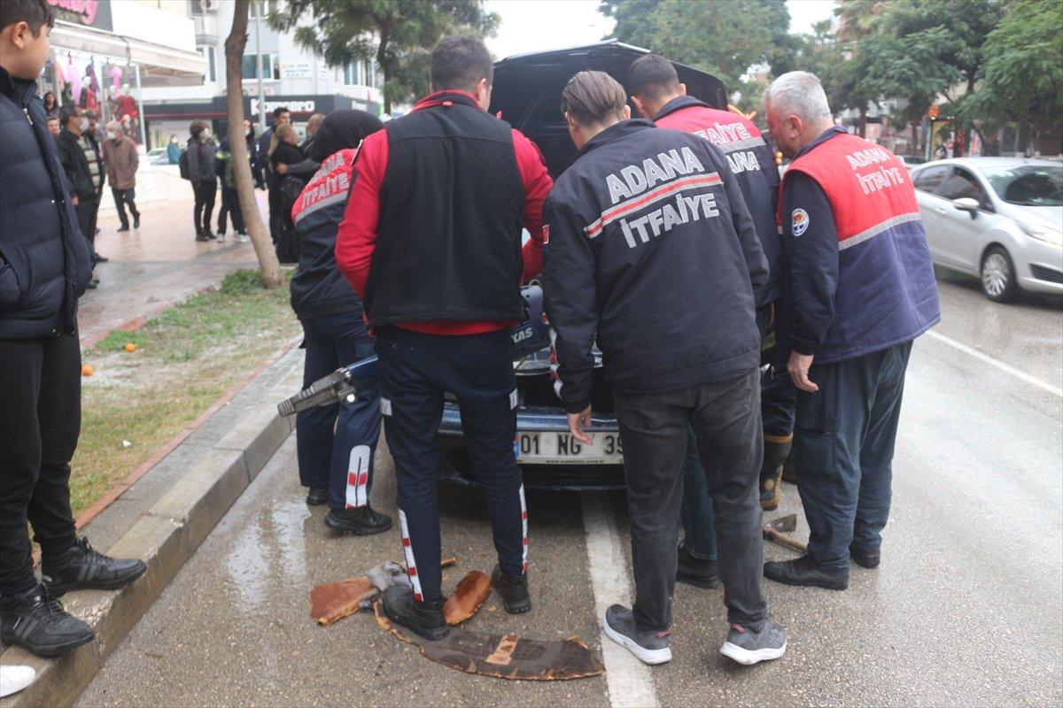 Adana'da LPG'li araç patladı