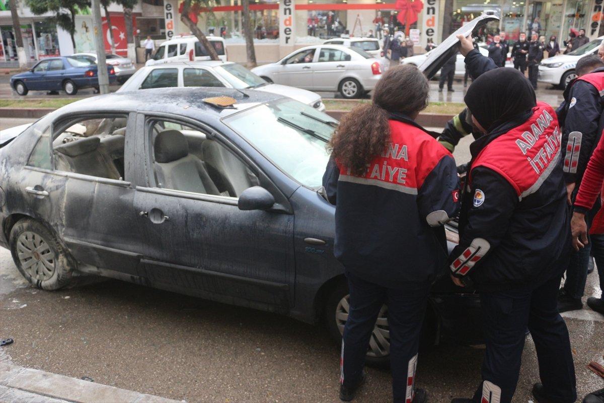 Adana'da LPG'li araç patladı