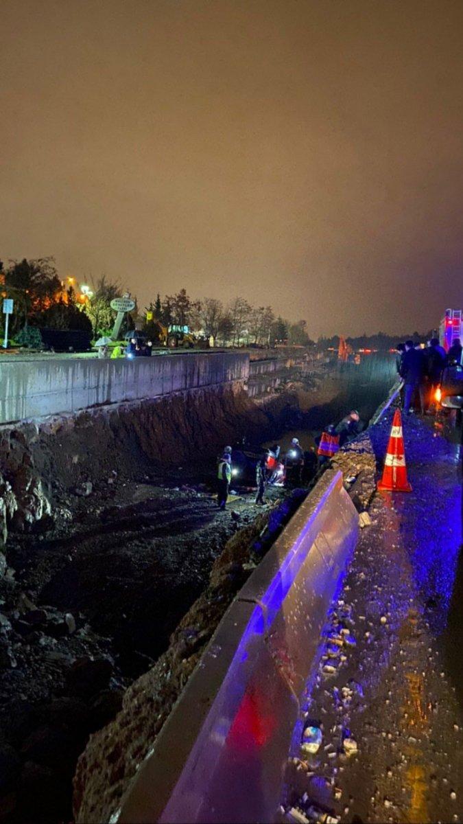 Ankara'da otomobil tünele düştü: 7 yaralı