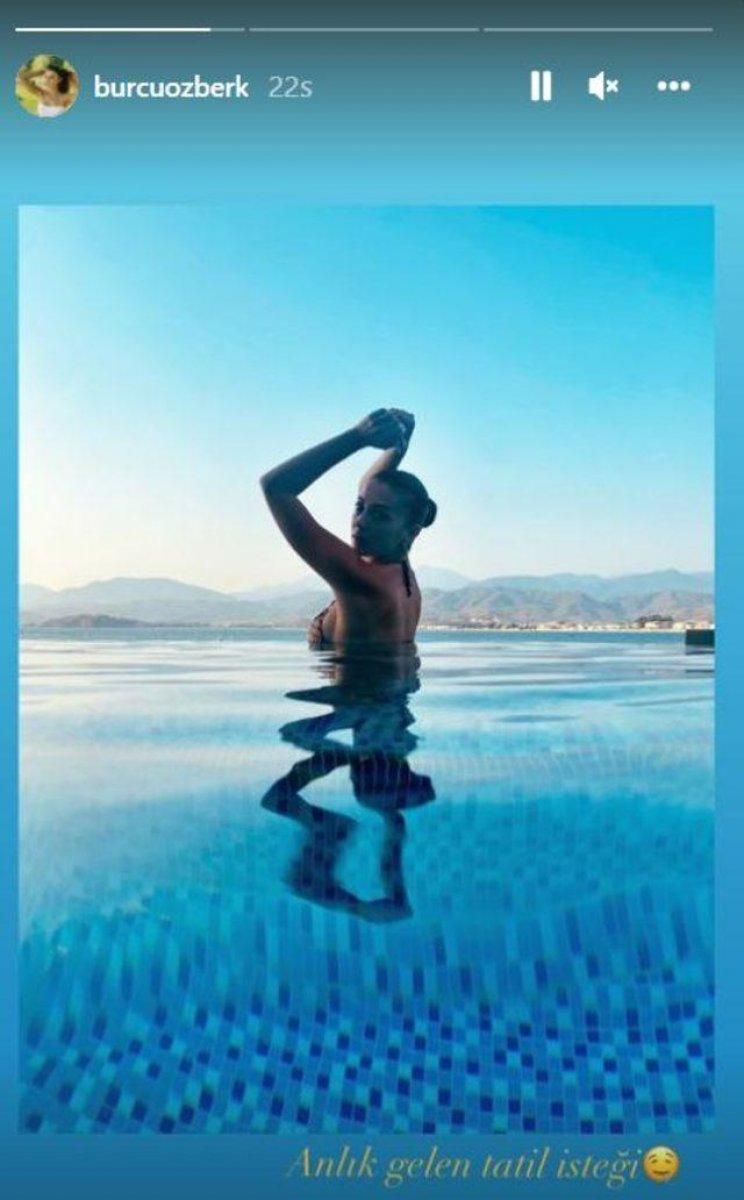 Burcu Özberk'ten bikinili paylaşım