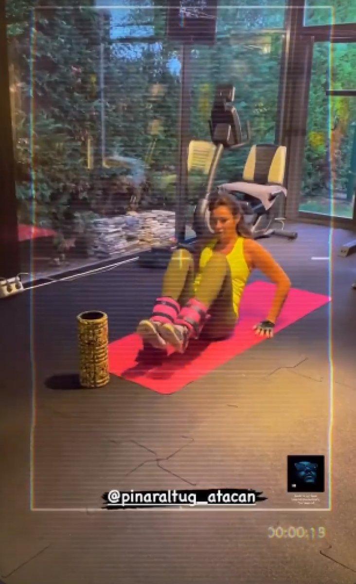 Pınar Altuğ’dan spor paylaşımı