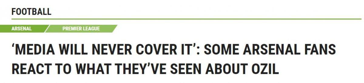 Arsenal taraftarı ve İngiliz medyasında gündem: Mesut Özil