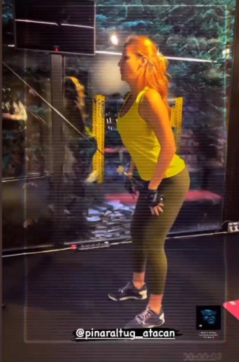 Pınar Altuğ’dan spor paylaşımı